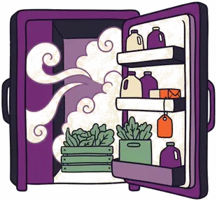 Open walk-in cooler